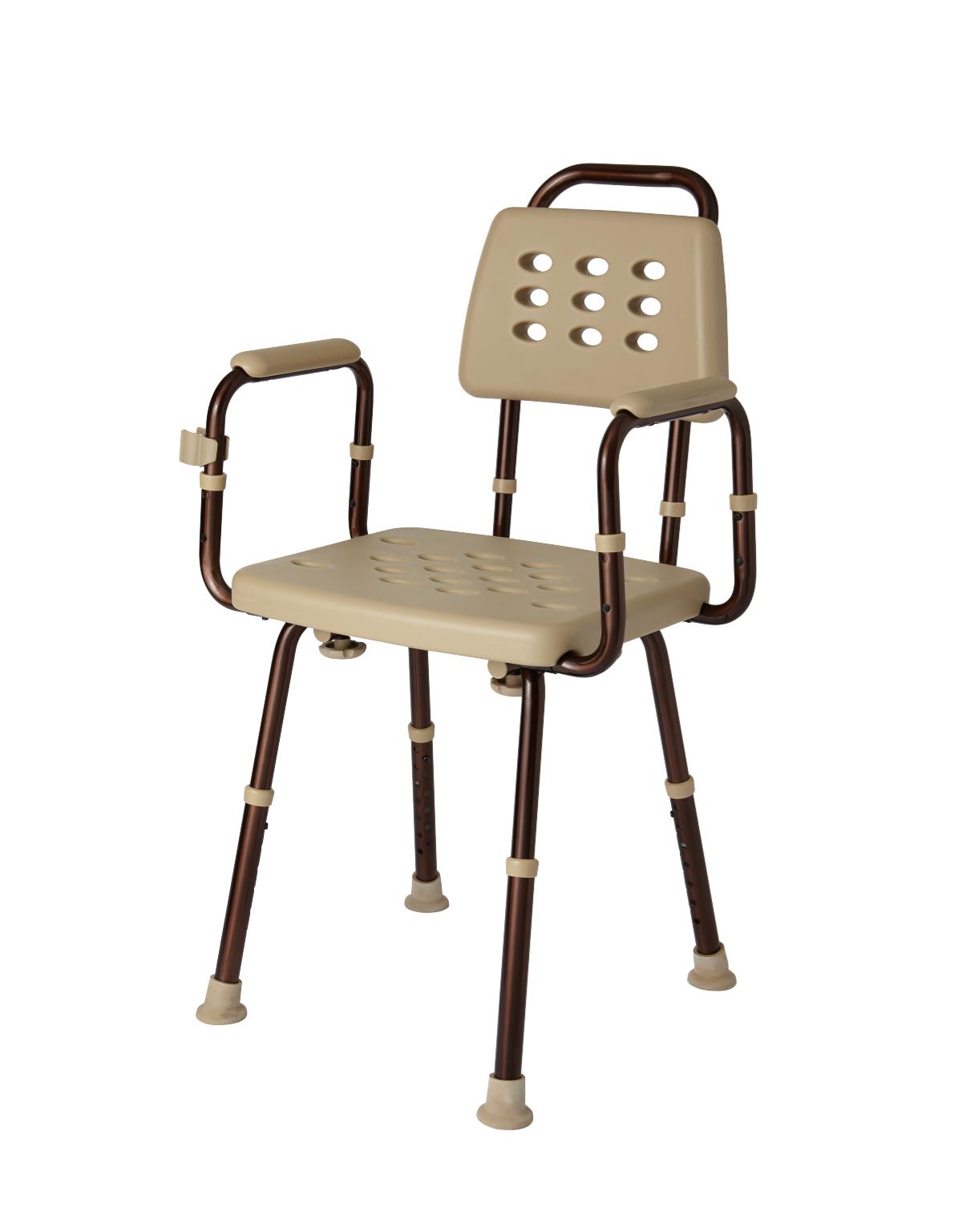 Shower Chair With Back Anchor Home Medical   MDL Shower Chair With Microban 